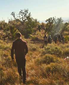 Jordan and trekkers